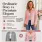 Elegant kavaj med volanger och peplum för kvinnor