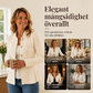 Elegant kavaj med volanger och peplum för kvinnor