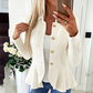Elegant kavaj med volanger och peplum för kvinnor