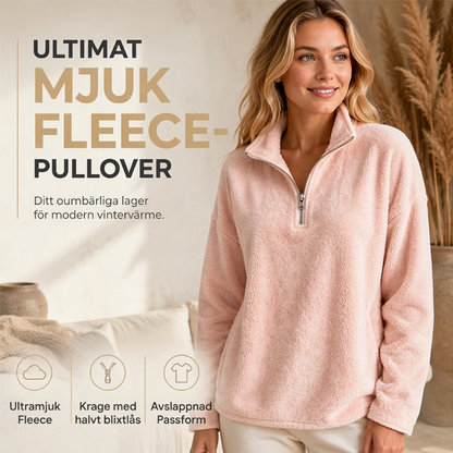 Damens lediga och mysiga sweatshirt med kvartslås