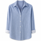 Kvinnor Elegant Casual Långärmad Button Up Blus