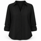 Kvinnor Elegant Casual Långärmad Button Up Blus