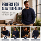 Herrklassisk rundhalsad stickad tröja