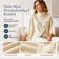 Flickors Asymmetrisk Turtleneck Poncho Stickad Tröja
