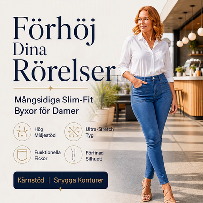 Dessa damjeans erbjuder en avslappnad passform och hög midja