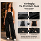 Damoverall i denim med vida ben och fickor
