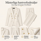 Damens elegant kavaj med dubbelknäppning och byxor set