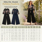 Elegant, blommig, kroppsnära jumpsuit med vida ben