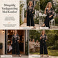 Elegant, blommig, kroppsnära jumpsuit med vida ben