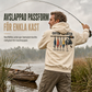 Herr retro fiske-grafisk luvtröja, avslappnad passform, mjuk fleece-sweatshirt i blandad bomull med kängficka