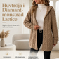 Kvinnors lediga plyschjacka med huva
