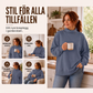 Kvinnors lediga sweatshirt med krage