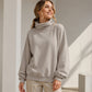 Kvinnors lediga sweatshirt med krage