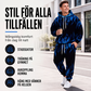 Huvtröja och träningsbyxor med tryck för män, set