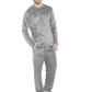 Mjuk pyjamas i termisk sammet för män