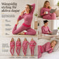 Kvinnlig Randig Färglagd Rundhalsad Långärmad Topp och Byxor Slim Fit Casual Loungewear Träning Set