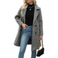 🧥 Kvinnornas dubbelknäppta ullrock – varm, mjuk, elegant och tidlös, perfekt för höst och vinter, nu till halva priset! ✨