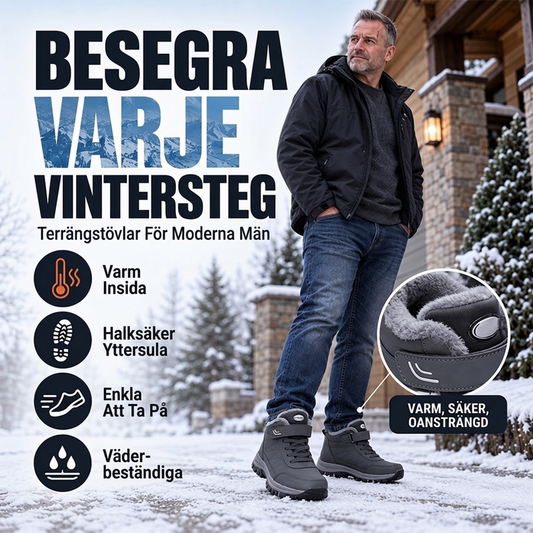 Vinterkängor för män med plyschfoder