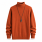 Varm vintertröja för män, slim fit, pullover i stickad design