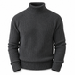 Herrslimstickad tröja med turtleneck