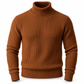 Herrslimstickad tröja med turtleneck