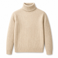 Herrslimstickad tröja med turtleneck