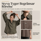 Oversized tvättad denimskjortkappa med iögonfallande guldknappar och lyktärmar