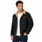 Tjockt fodrad kappa i rent bomullsstyg för män, Casual Lapel Cargo-klistrad kappa