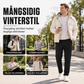 Tjocka avsmalnande byxor för män med varmt foder