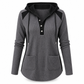 Lösningsmedel för kvinnor, avslappnad, stickad V-ringad sweatshirt