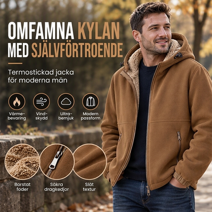 Herr Varmt Fodrad Avslappnad Luva Jacka