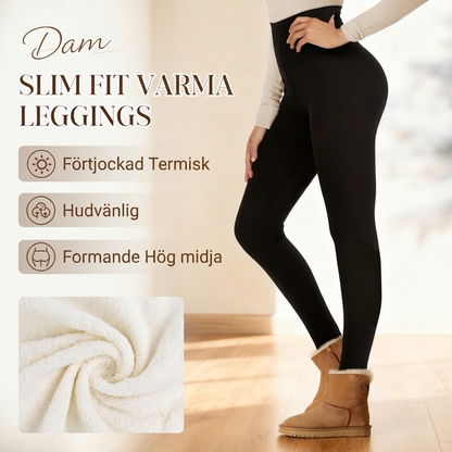 Högelastiska smidiga varma leggings för kvinnor