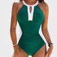 🏖️ Sista dagen specialförsäljning 49% OFF 🩱 Full täckning Retro Color Block badkläder