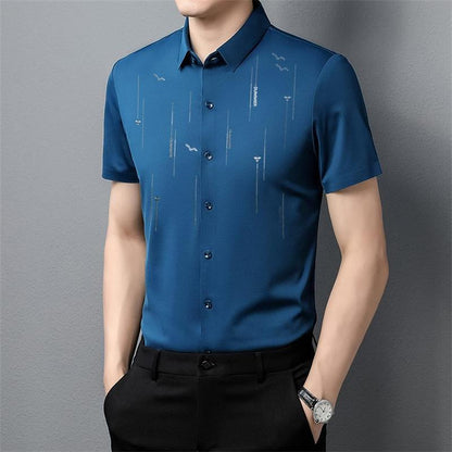 2024 Sommar Anti-rynkor Ice Silk Shirt