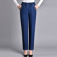 Damjeans med sidofickor och elastisk midja